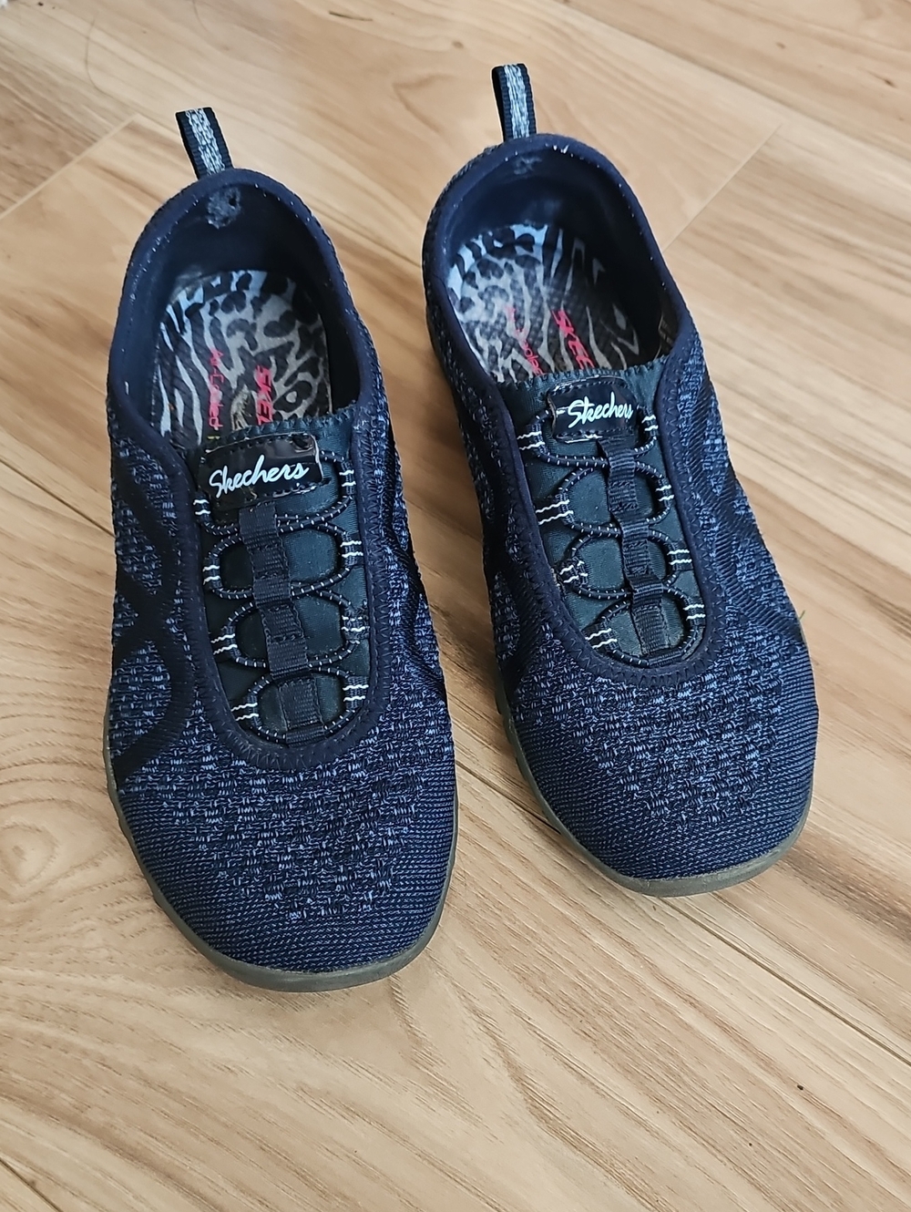 Skechers Slip-On Sneakers Dark Blue Memory Foam Insoles